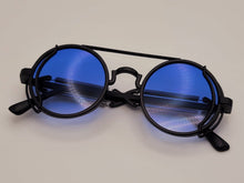 Load image into Gallery viewer, Steampunk Goggles Glasses Round Sunglasses Emo Retro Vintage