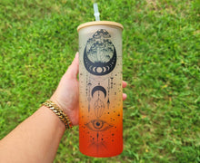 Load image into Gallery viewer, Mushroom Beer Can Glass | Boho Mushroom Coffee Glass 24 OZ