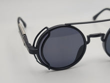 Load image into Gallery viewer, Steampunk Goggles Glasses Round Sunglasses Emo Retro Vintage