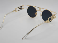 Load image into Gallery viewer, Steampunk Goggles Glasses Round Sunglasses Emo Retro Vintage