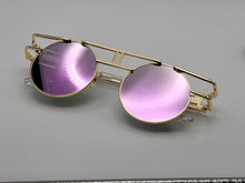 Load image into Gallery viewer, Steampunk Goggles Glasses Round Sunglasses Emo Retro Vintage