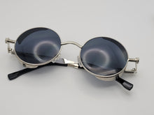 Load image into Gallery viewer, Steampunk Goggles Glasses Round Sunglasses Emo Retro Vintage