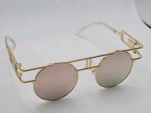 Load image into Gallery viewer, Steampunk Goggles Glasses Round Sunglasses Emo Retro Vintage