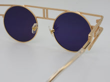 Load image into Gallery viewer, Steampunk Goggles Glasses Round Sunglasses Emo Retro Vintage