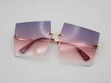Load image into Gallery viewer, Unique Big Rectangle Unisex Luxury Sunglasses Vintage Punk Oversized