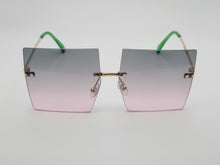 Load image into Gallery viewer, Multi Colored Big Rectangle Unisex Luxury Sunglasses Vintage Punk Oversized