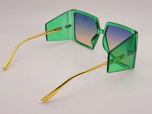 Load image into Gallery viewer, Oversized Big Rectangle Unisex Luxury Sunglasses Vintage Punk Oversized