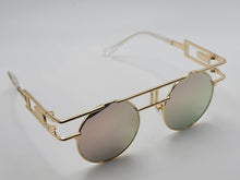 Load image into Gallery viewer, Steampunk Goggles Glasses Round Sunglasses Emo Retro Vintage