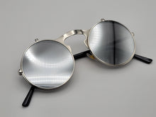Load image into Gallery viewer, Steampunk Goggles Glasses Round Sunglasses Emo Retro Vintage Flip Up