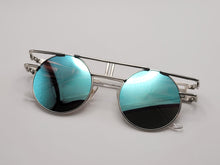 Load image into Gallery viewer, Steampunk Goggles Glasses Round Sunglasses Emo Retro Vintage