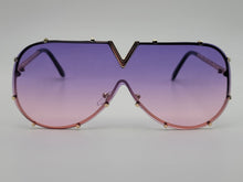 Load image into Gallery viewer, Fashion Multi Color Rectangle Unisex Luxury Sunglasses Vintage Punk