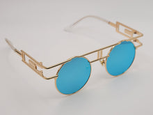Load image into Gallery viewer, Steampunk Goggles Glasses Round Sunglasses Emo Retro Vintage