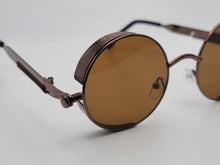 Load image into Gallery viewer, Fashion Brown Circle Unisex Luxury Sunglasses Vintage Punk