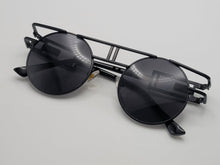 Load image into Gallery viewer, Steampunk Goggles Glasses Round Sunglasses Emo Retro Vintage