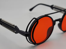 Load image into Gallery viewer, Steampunk Goggles Glasses Round Sunglasses Emo Retro Vintage