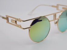 Load image into Gallery viewer, Steampunk Goggles Glasses Round Sunglasses Emo Retro Vintage