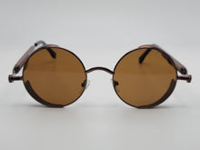 Load image into Gallery viewer, Fashion Brown Circle Unisex Luxury Sunglasses Vintage Punk