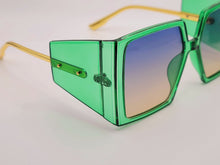 Load image into Gallery viewer, Oversized Big Rectangle Unisex Luxury Sunglasses Vintage Punk Oversized