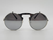Load image into Gallery viewer, Steampunk Goggles Glasses Round Sunglasses Emo Retro Vintage Flip Up