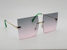 Load image into Gallery viewer, Multi Colored Big Rectangle Unisex Luxury Sunglasses Vintage Punk Oversized