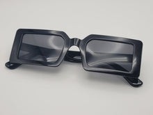 Load image into Gallery viewer, Fashion All Black Rectangle Unisex Luxury Sunglasses Vintage Punk