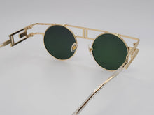 Load image into Gallery viewer, Steampunk Goggles Glasses Round Sunglasses Emo Retro Vintage