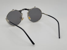 Load image into Gallery viewer, Steampunk Goggles Glasses Round Sunglasses Emo Retro Vintage Flip Up