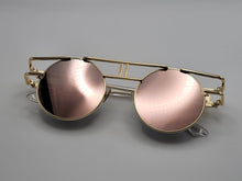 Load image into Gallery viewer, Steampunk Goggles Glasses Round Sunglasses Emo Retro Vintage