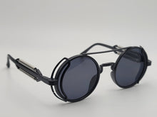 Load image into Gallery viewer, Steampunk Goggles Glasses Round Sunglasses Emo Retro Vintage