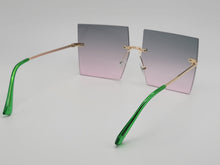 Load image into Gallery viewer, Multi Colored Big Rectangle Unisex Luxury Sunglasses Vintage Punk Oversized