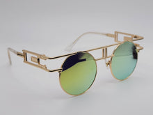 Load image into Gallery viewer, Steampunk Goggles Glasses Round Sunglasses Emo Retro Vintage
