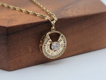 Load image into Gallery viewer, Elegant Greek Pendant Necklace: 18-Inch Rose Gold Beauty A Stylish Statement Piece