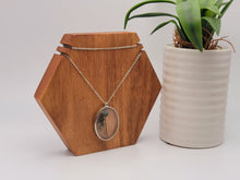 Load image into Gallery viewer, Gold Pressed Flower Necklace | Dried Flower Jewelry | Real Flower Necklace