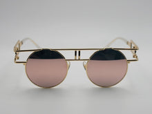 Load image into Gallery viewer, Steampunk Goggles Glasses Round Sunglasses Emo Retro Vintage
