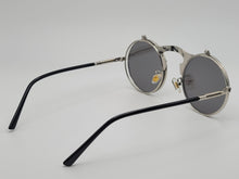 Load image into Gallery viewer, Steampunk Goggles Glasses Round Sunglasses Emo Retro Vintage Flip Up