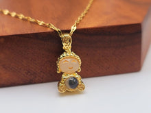 Load image into Gallery viewer, Cute Buddha Necklace 18K Gold Plated Cute Laughing Buddha