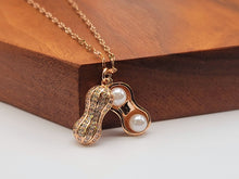 Load image into Gallery viewer, Gorgeous Peanut with Pearl Necklace Cute Peanut Pearl Necklace
