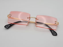 Load image into Gallery viewer, Fashion small Rectangle Unisex Luxury Sunglasses Vintage Punk Oversized
