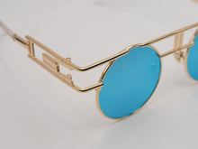 Load image into Gallery viewer, Steampunk Goggles Glasses Round Sunglasses Emo Retro Vintage