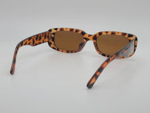 Load image into Gallery viewer, Tea Rectangle Unisex Luxury Sunglasses Vintage Punk
