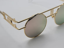 Load image into Gallery viewer, Steampunk Goggles Glasses Round Sunglasses Emo Retro Vintage