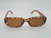 Load image into Gallery viewer, Tea Rectangle Unisex Luxury Sunglasses Vintage Punk