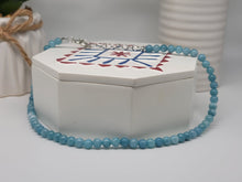 Load image into Gallery viewer, Handmade Blue Chalcedony Choker necklace 16 CM Genuine Crystals