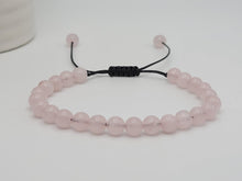 Load image into Gallery viewer, Rose Quartz 4mm Bracelet Powerful Bracelet Adjustable
