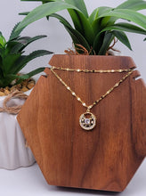 Load image into Gallery viewer, Elegant Greek Pendant Necklace: 18-Inch Rose Gold Beauty A Stylish Statement Piece