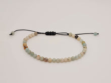 Load image into Gallery viewer, Amazonite Adjustable genuine crystal amazonite bracelet 4mm Adjustable