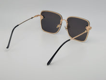 Load image into Gallery viewer, Blue Med Rectangle Unisex Luxury Sunglasses Vintage Punk Bright Blue