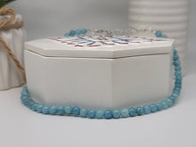 Load image into Gallery viewer, Handmade Blue Chalcedony Choker necklace 16 CM Genuine Crystals