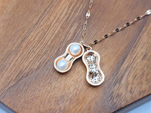 Load image into Gallery viewer, Gorgeous Peanut with Pearl Necklace Cute Peanut Pearl Necklace