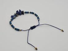 Load image into Gallery viewer, Lapis Lazuli Chip Bracelet Handmade Genuine Crystal Bracelet